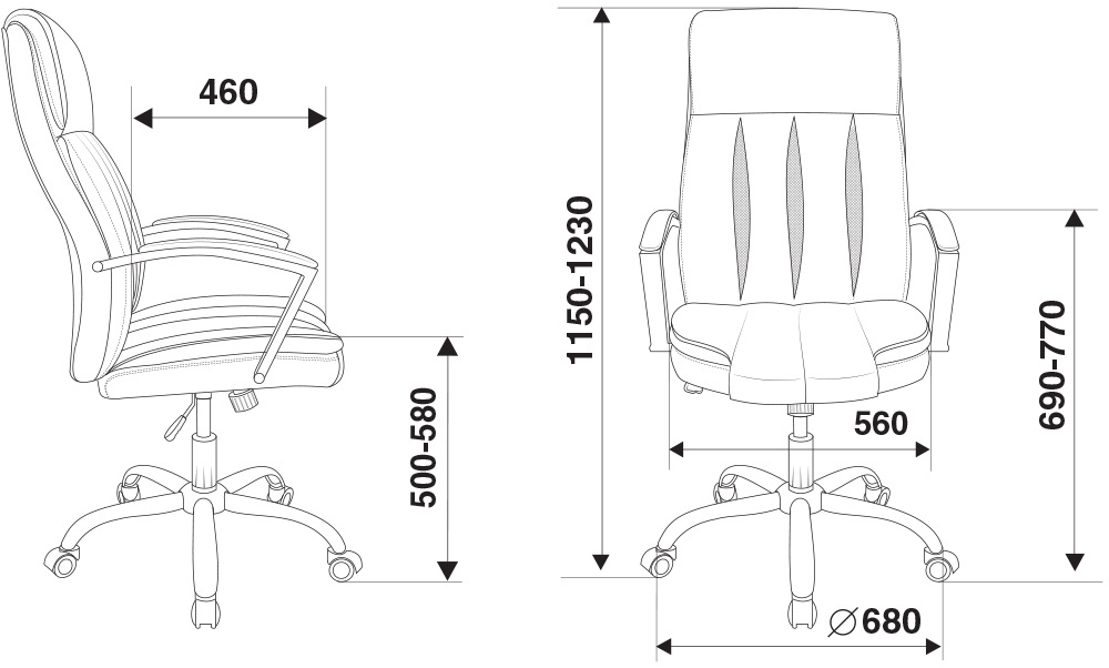 картинка Кресло руководителя T-8000SL от Мебельная мода, фото: 7