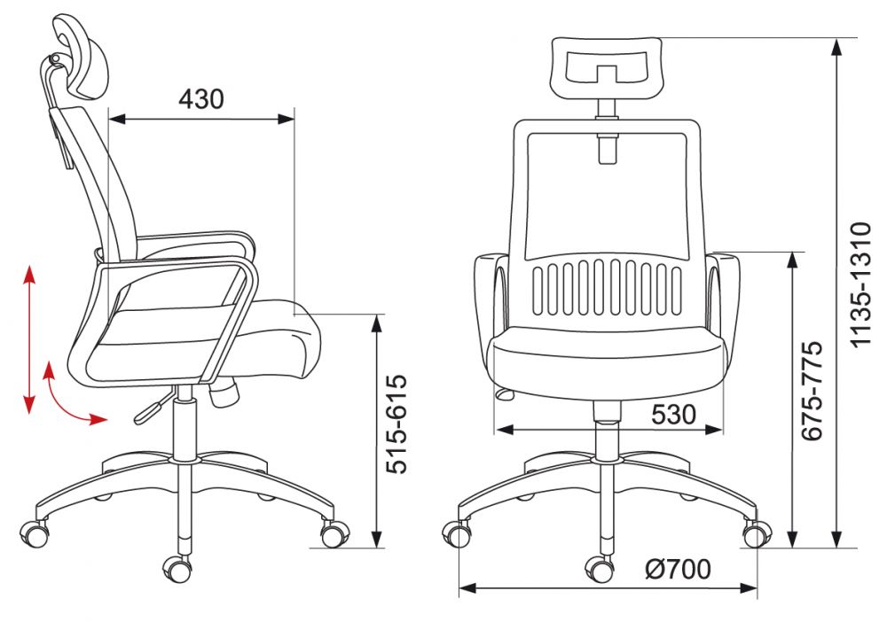 картинка Компьютерное кресло MC-201-H от Мебельная мода, фото: 5