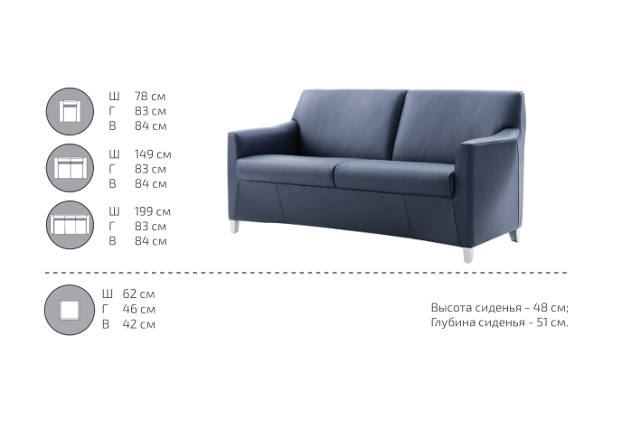 картинка Прямой диван Премиум (М-20) от Мебельная мода, фото: 4