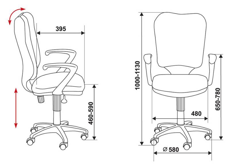 картинка Компьютерное кресло CH-540AXSN от Мебельная мода, фото: 4