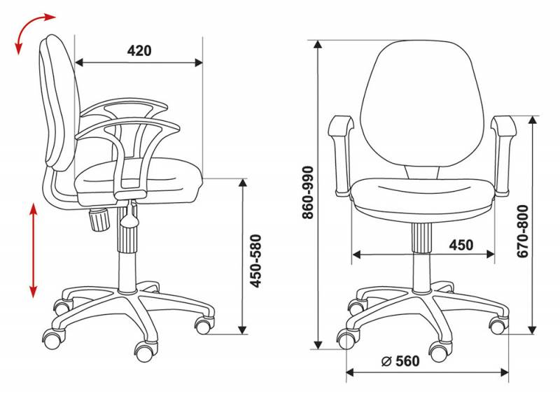 картинка Компьютерное кресло CH-725AXSN от Мебельная мода, фото: 4