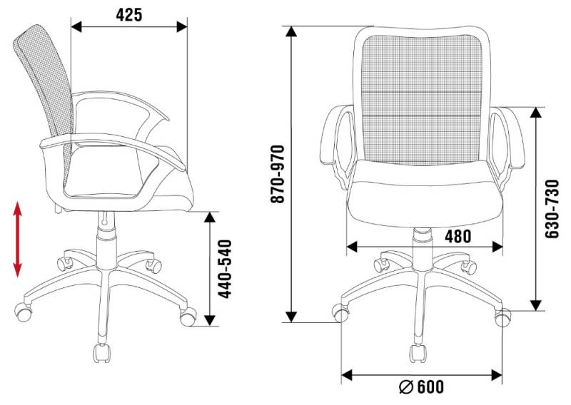 картинка Компьютерное кресло CH-590 от Мебельная мода, фото: 5