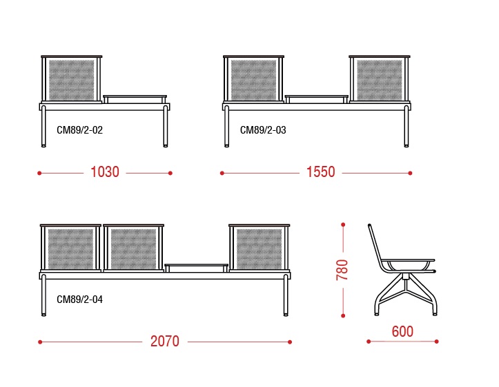 картинка Многоместная секция стульев Эмигрант от Мебельная мода, фото: 2