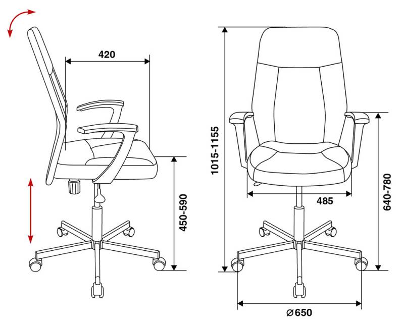 картинка Компьютерное кресло CH-605 от Мебельная мода, фото: 5