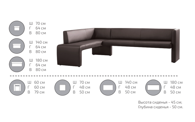 картинка Модульный диван Бронкс (М-22) от Мебельная мода, фото: 6